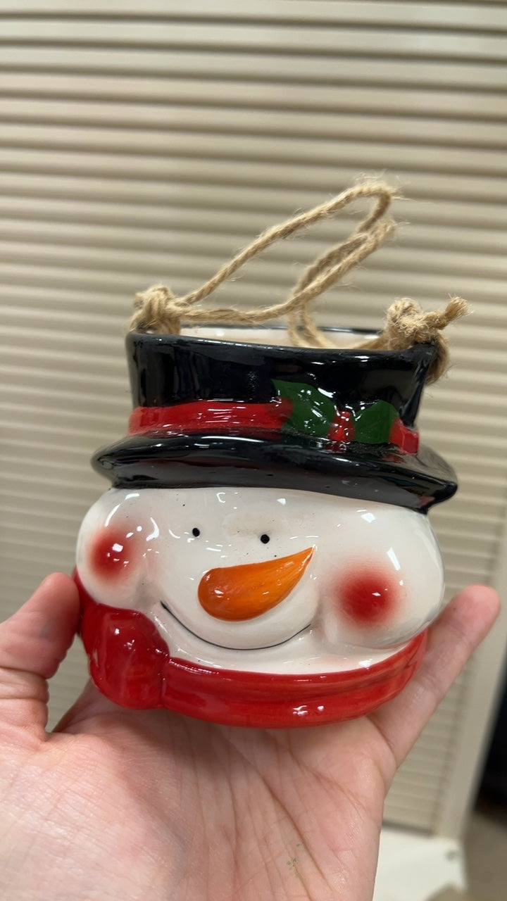 Decorative Ceramic Snowman