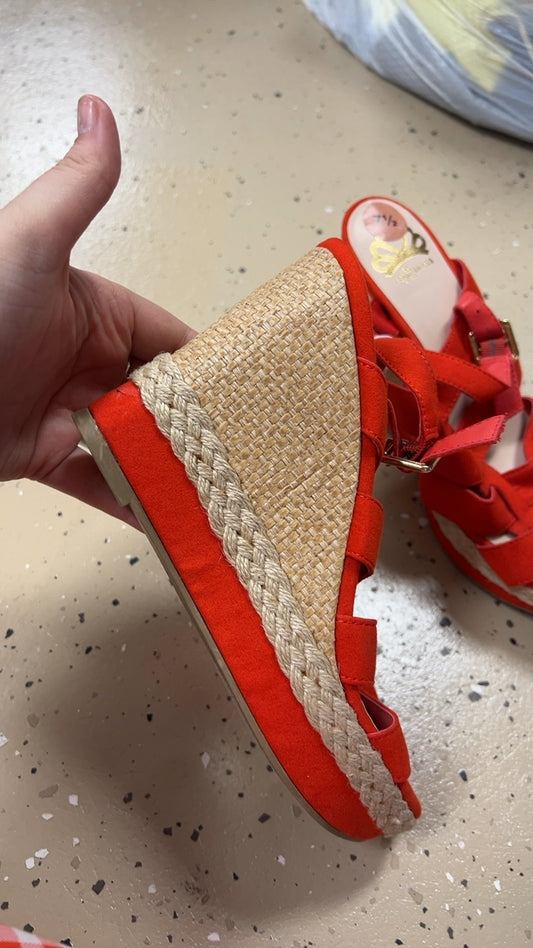 Red Sandals 7.5