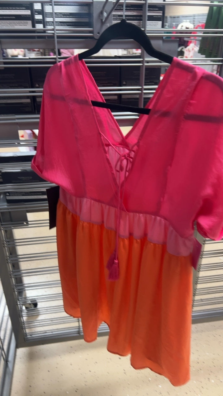 Pink Lily Dress Small