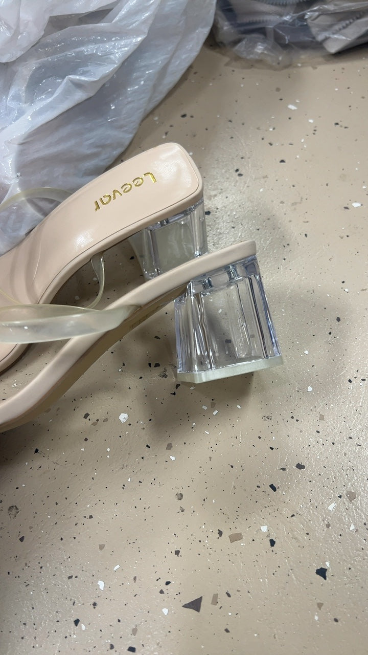 Clear Sandals 9 1/2