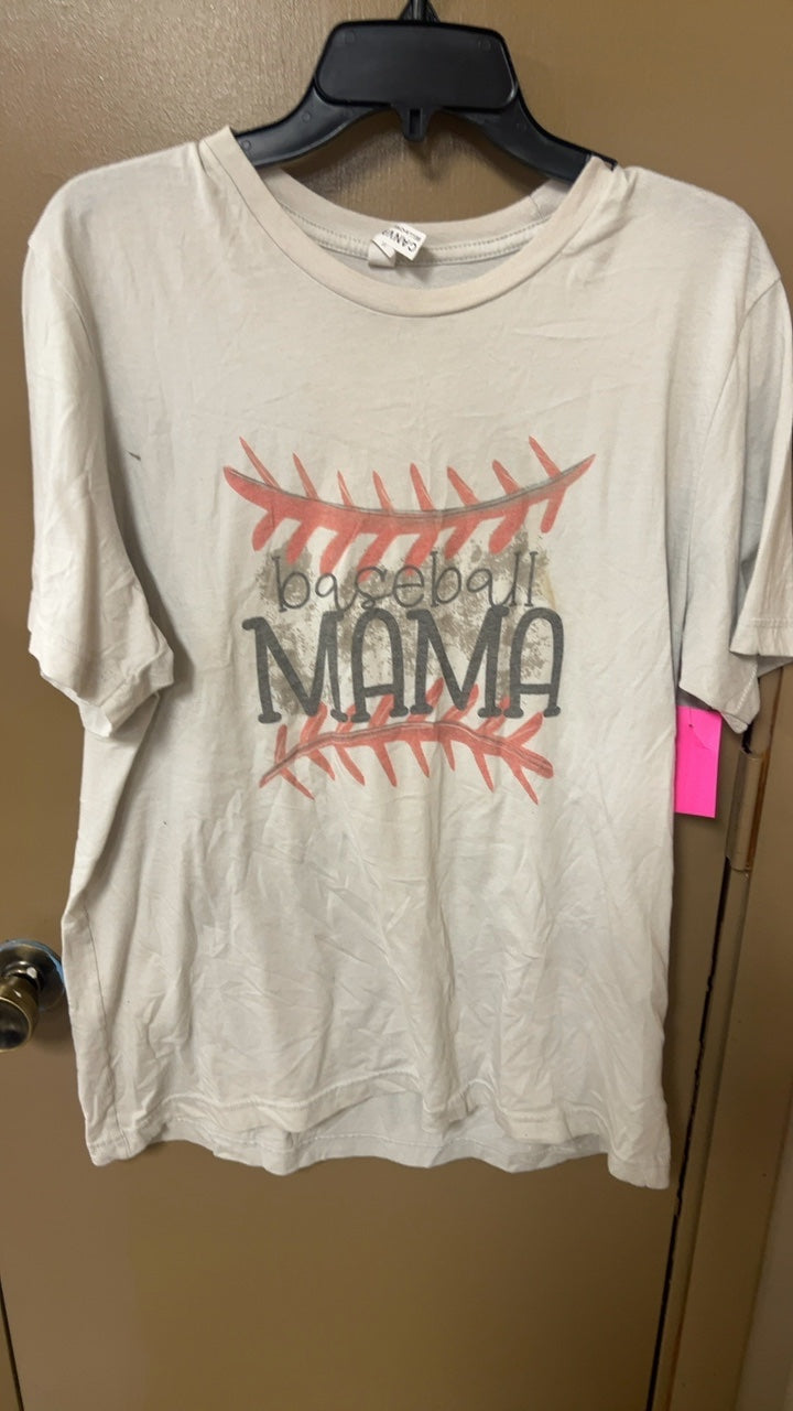 Baseball Mom T-Shirt Large