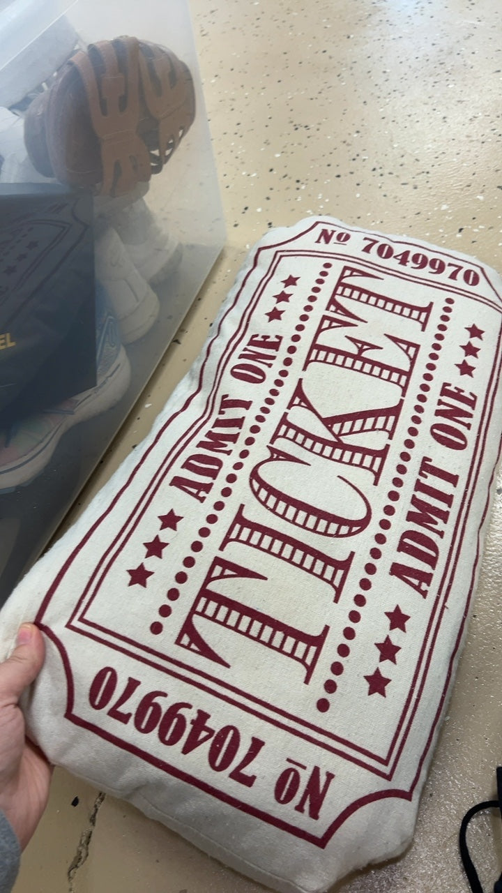 Ticket Pillow