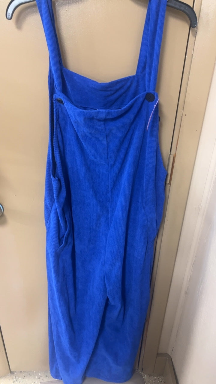 Blue Corduroy Dress XL