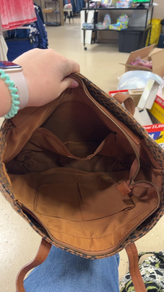 Bag Tote cheetah print