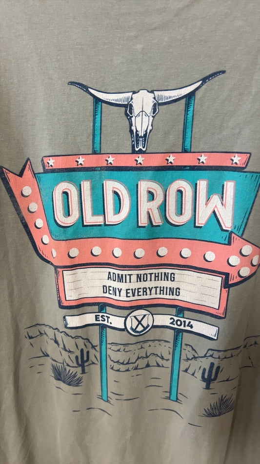 Old Row T-Shirt MENS XL Light Gray