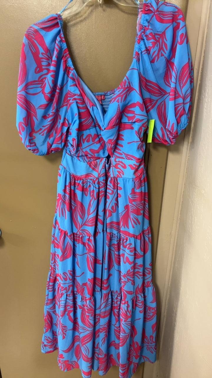 Flying Tomato Dress Large Blue and Pink