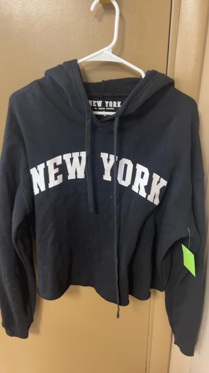 New York Hoodie Large Black