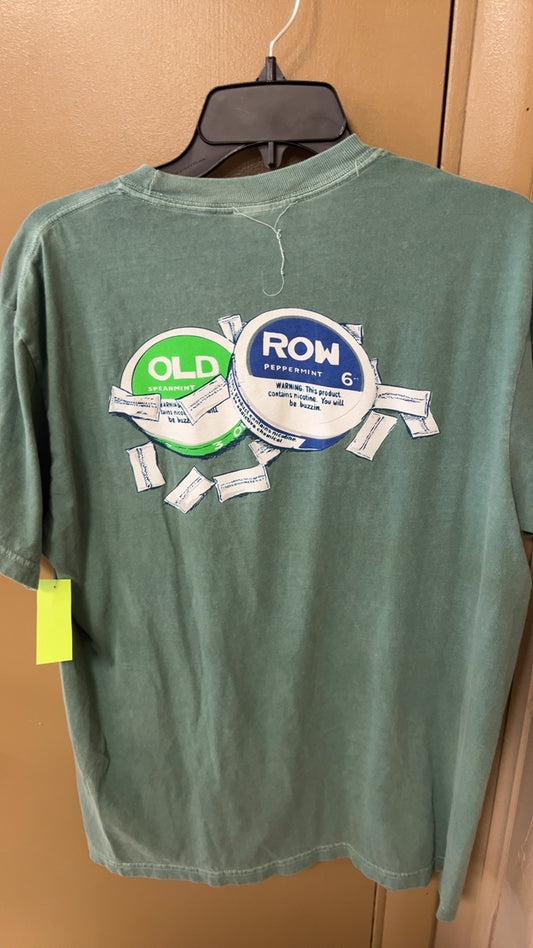 Old Row T-Shirt MENS Large Green