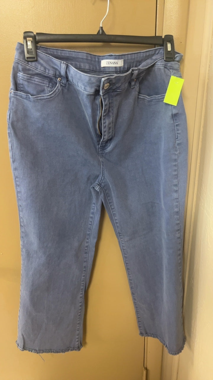 ZENANA Pants 1XL Light Blue