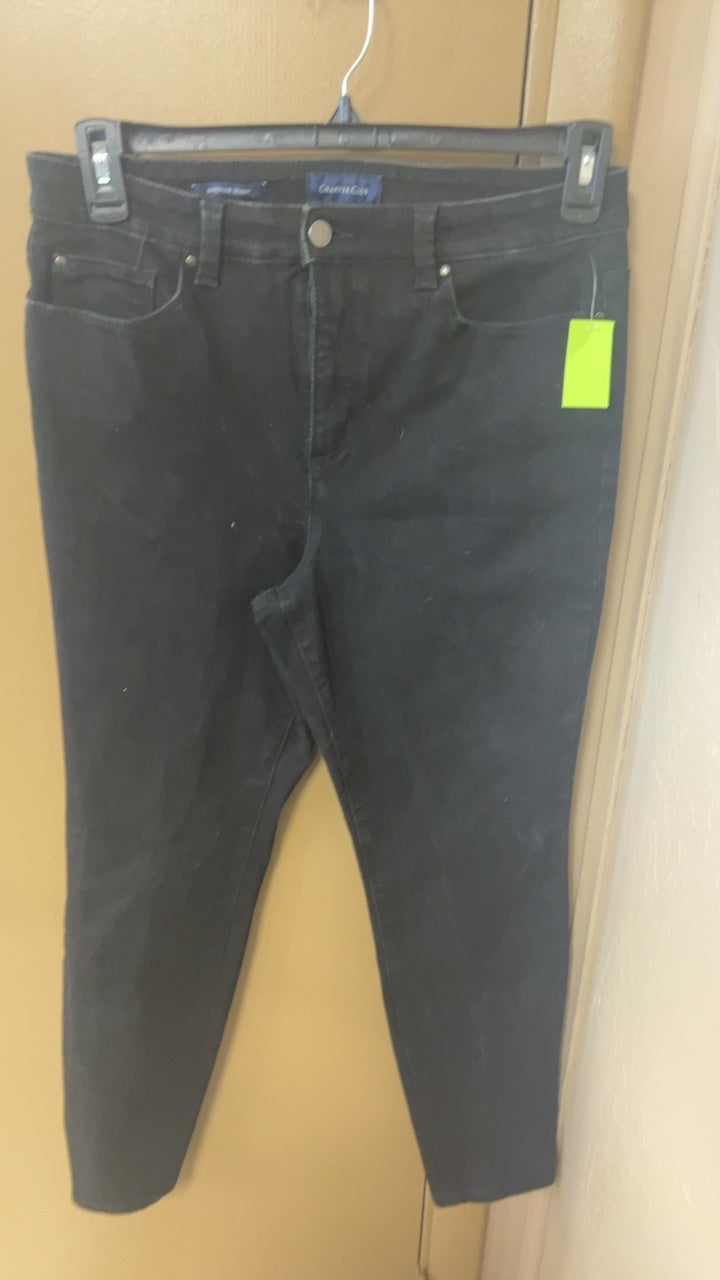 Charter Club Pants 10 Black