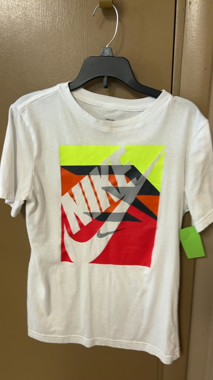 Nike T-Shirt YOUTH Large White
