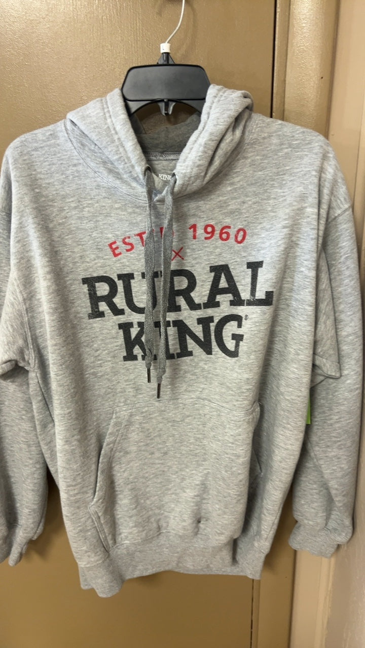 Rural King Hoodie Medium Gray