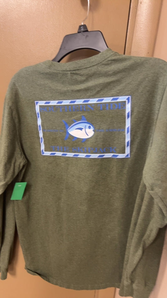 Southern Tide Sweatshirt MENS MEDIUM Olive green