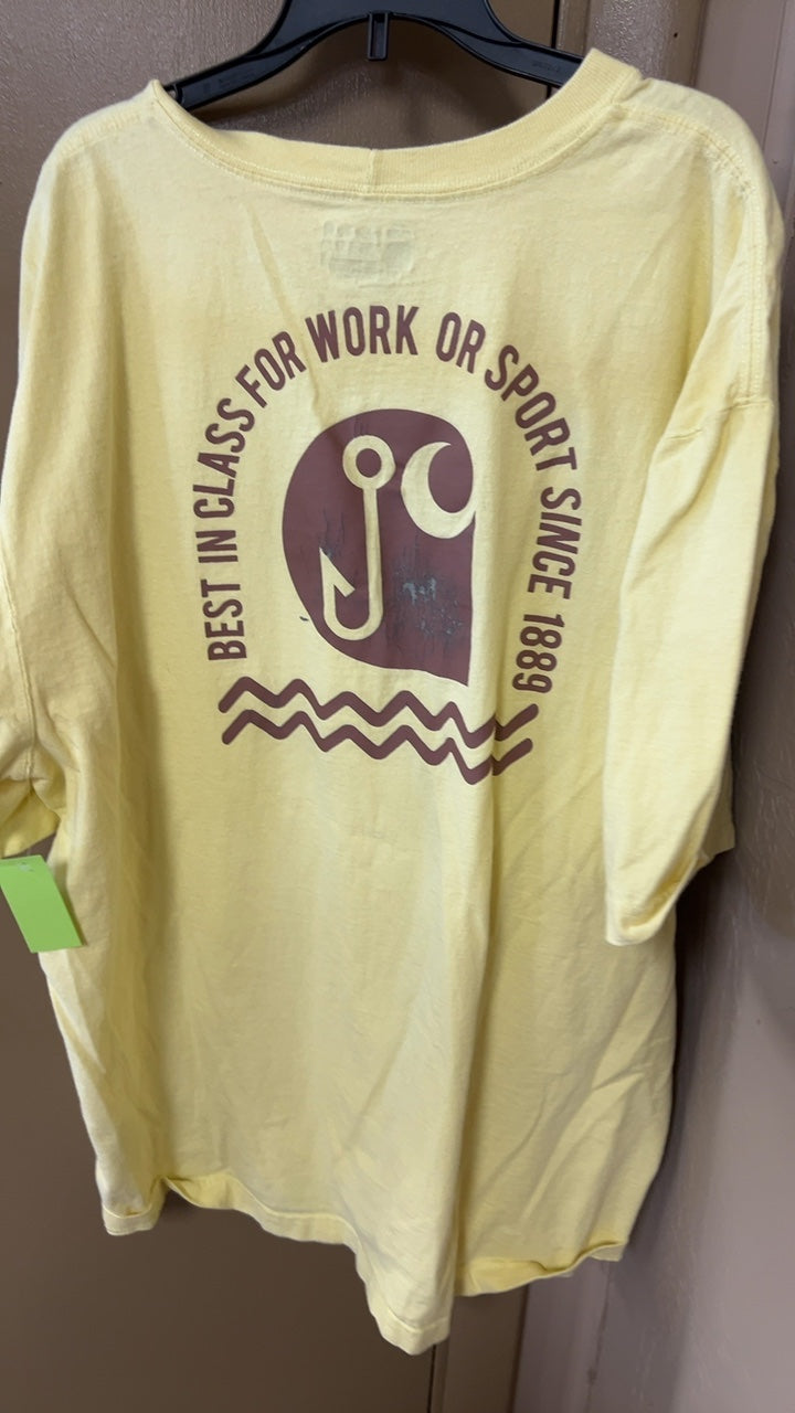 Carhartt T-Shirt MENS XL Yellow
