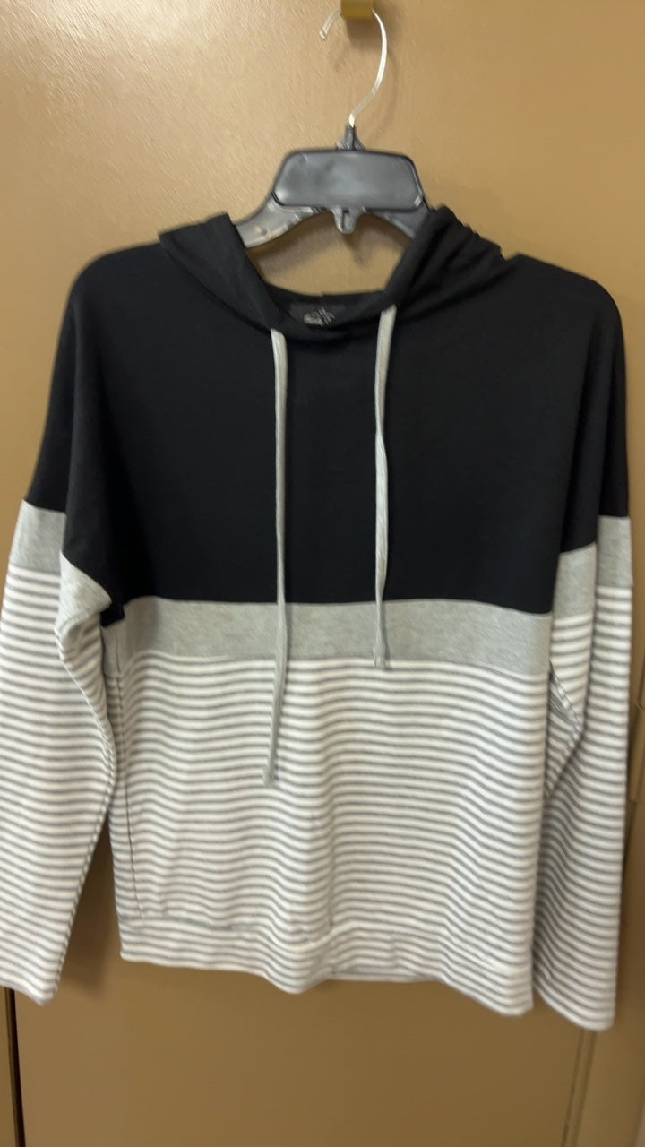 Hoodie Small Black, Gray, and White