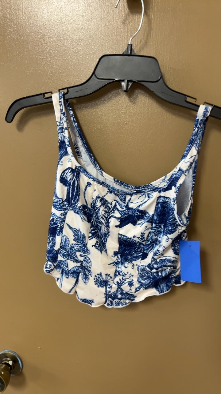 Tank top Small White and Blue