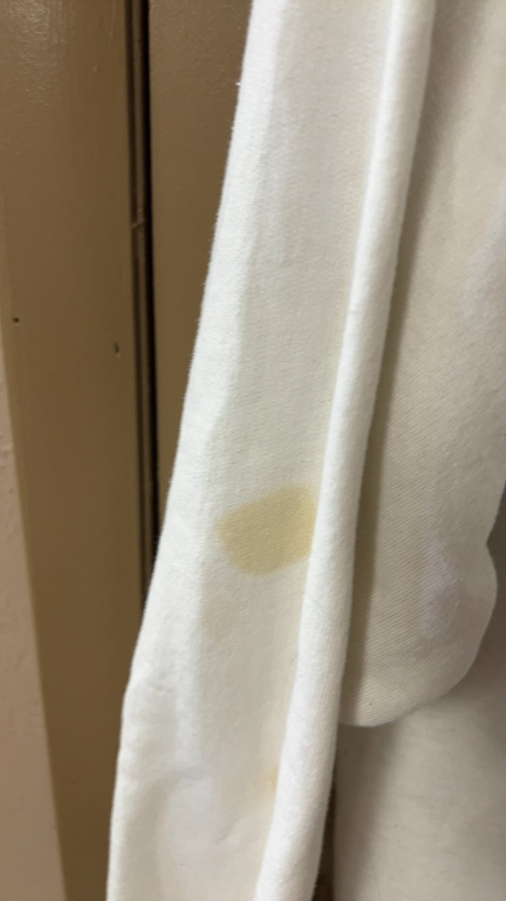 Hoodie Large Cream/Off-white Stain