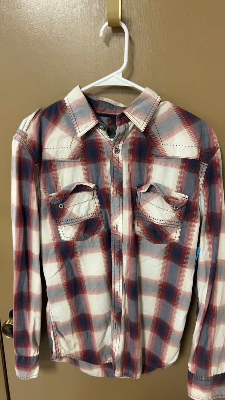 Shirt MENS MEDIUM Red, White, Blue