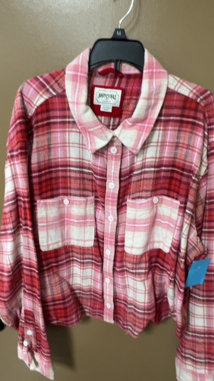 American Eagle Shirt XL Red and pink