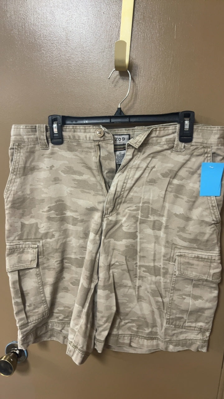 ZOD Shorts Mens 32 Beige camo