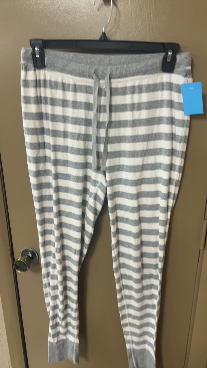 Pajama Set Large Gray and White
