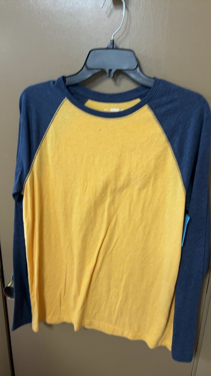 Urban Pipeline Shirt Medium Yellow and navy blue