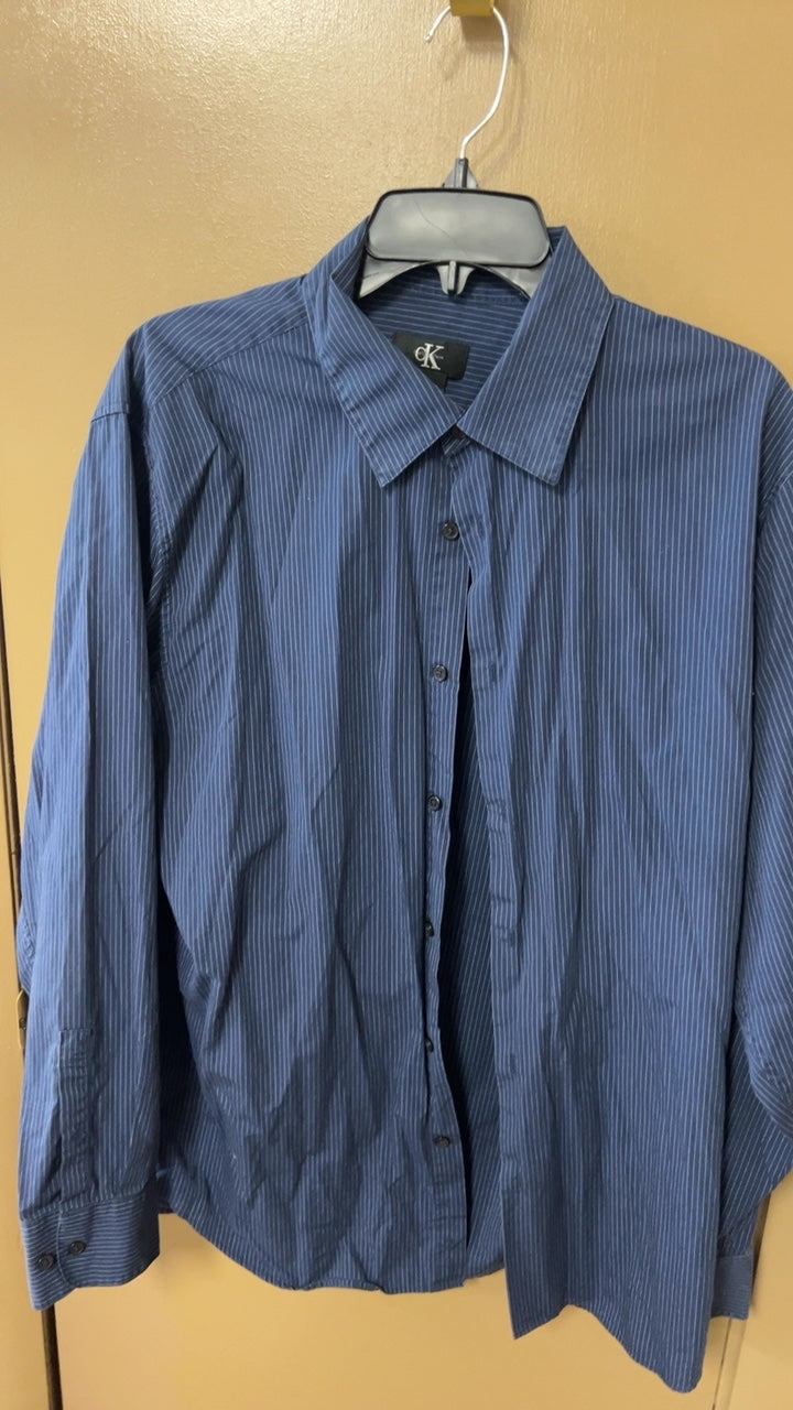 Calvin Klein Shirt Large Blue