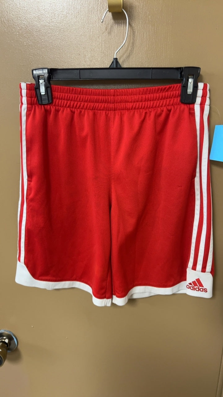 Adidas Shorts YOUTH 10/12 Red and White