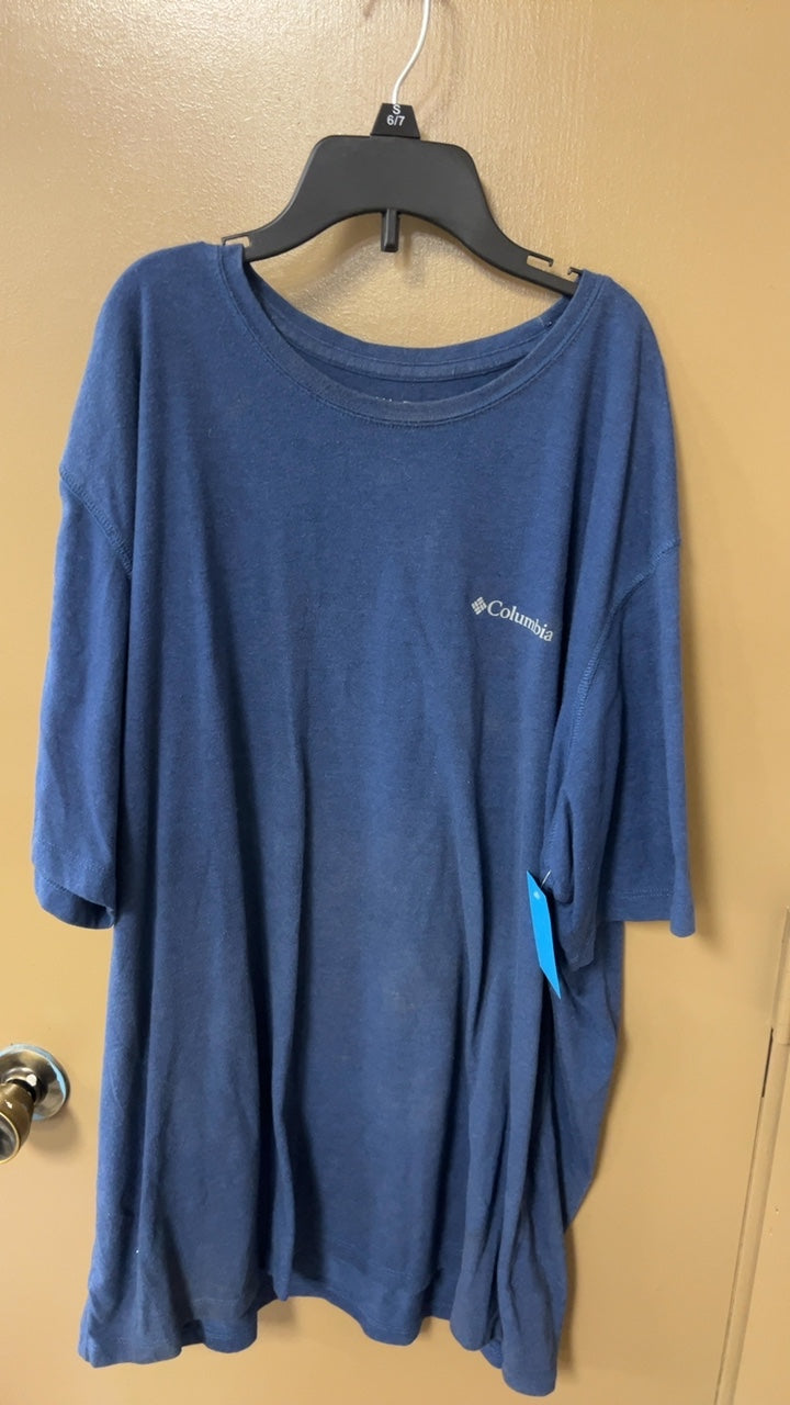Columbia T-Shirt MENS Large Blue