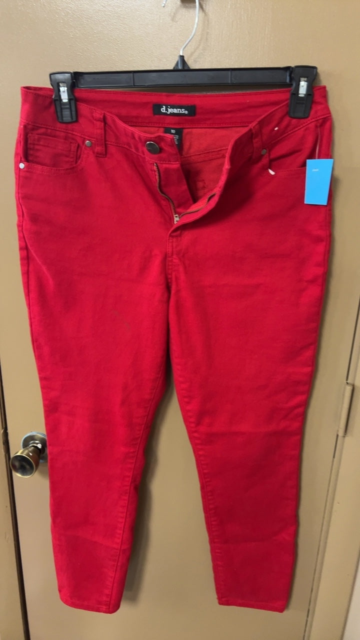 d.jeans Pants 10 Red