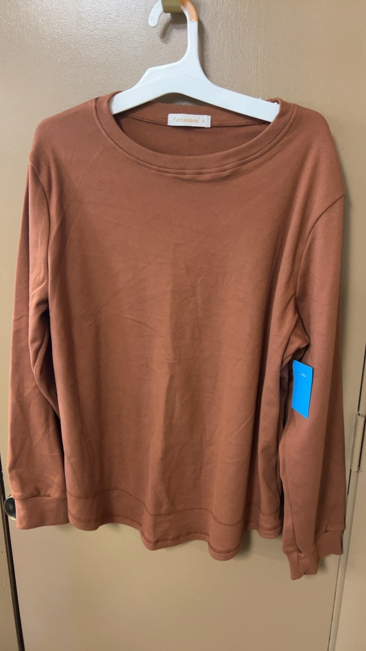 Fantaslook Sweatshirt Medium Brown