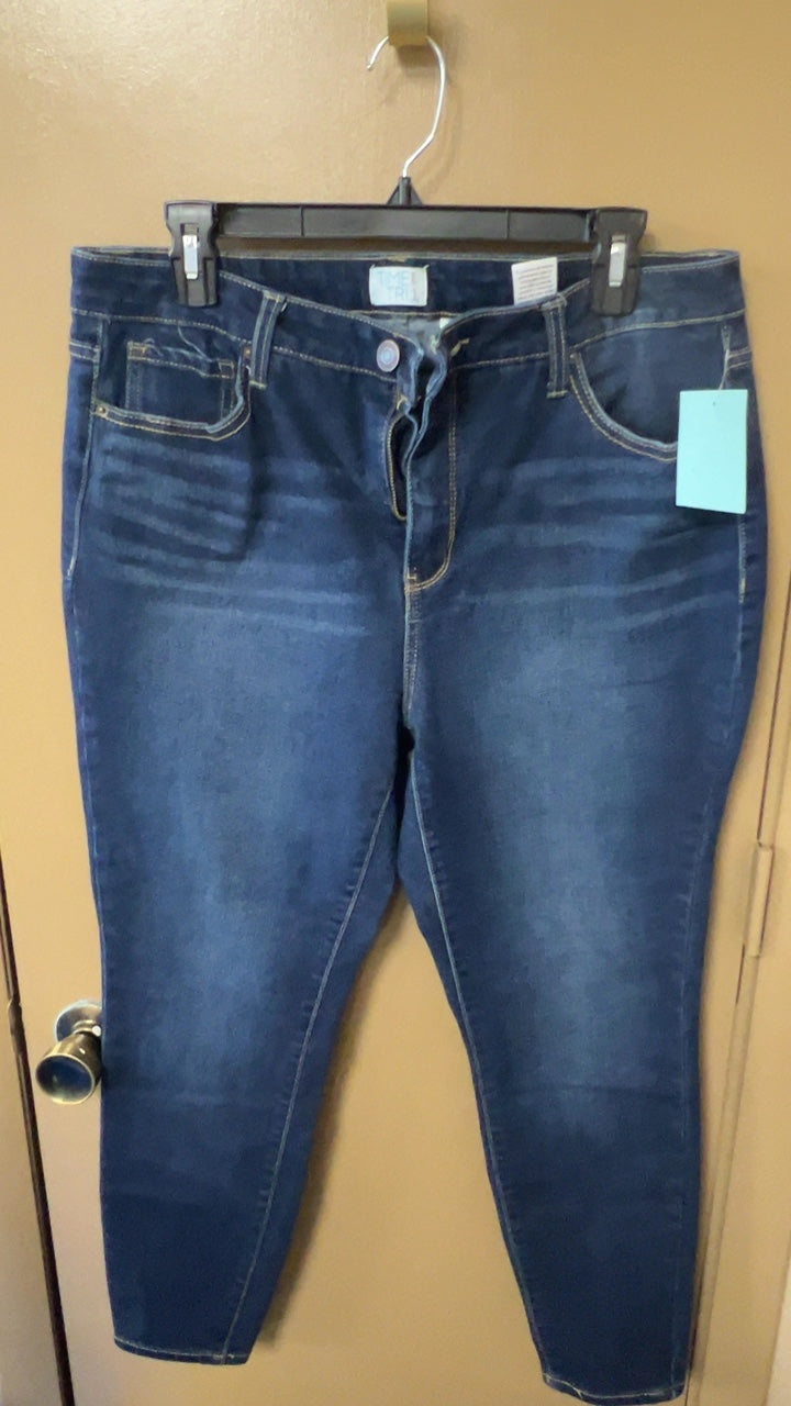 Time and Tru Pants 14 Dark Blue