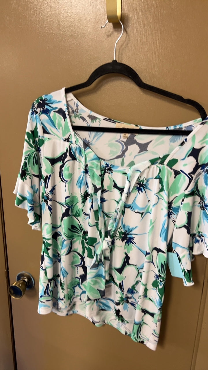 Blouse XL Multicolor (white, green, blue, black)