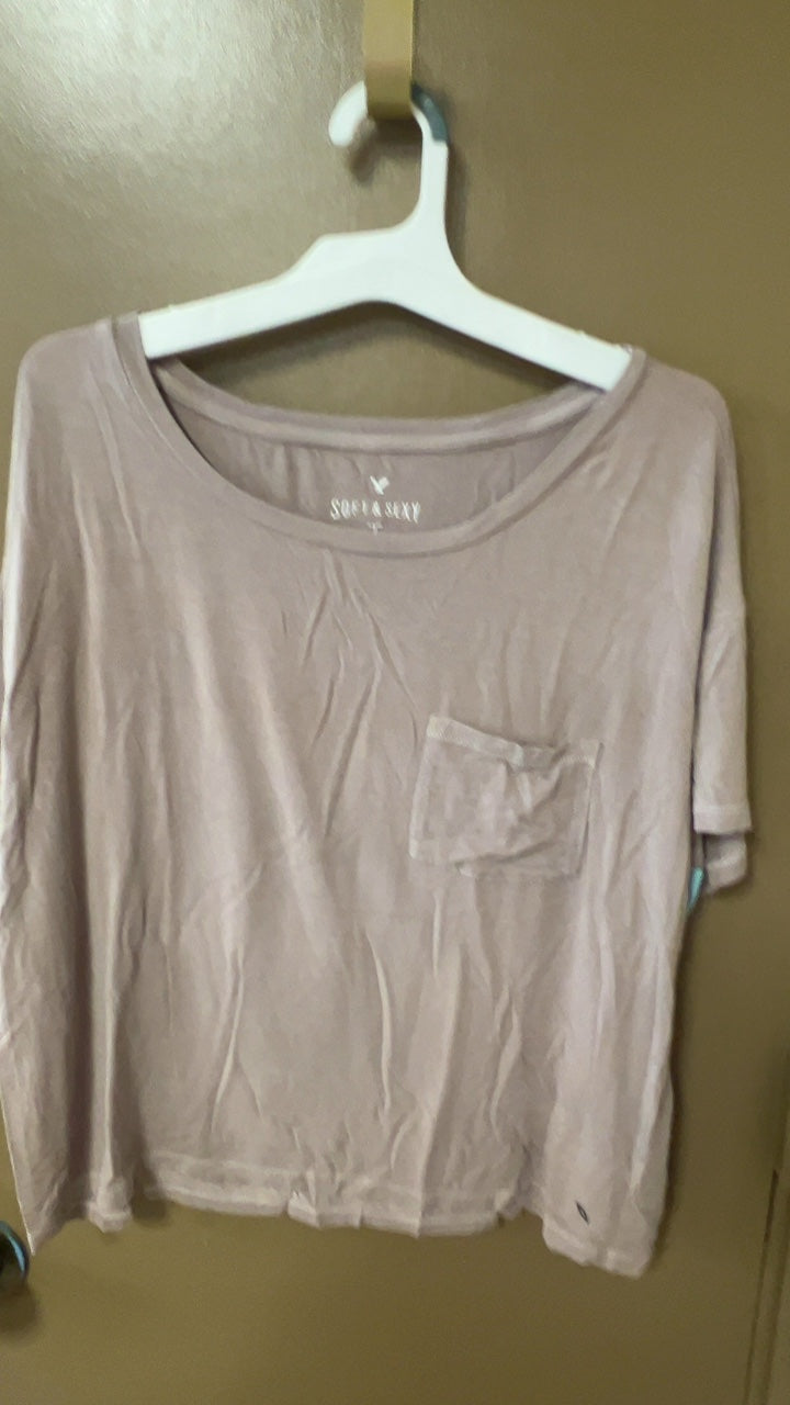 American Eagle T-Shirt Medium Beige