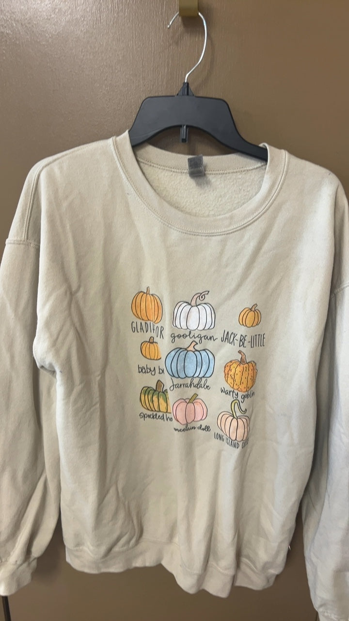 Sweatshirt Large Beige
