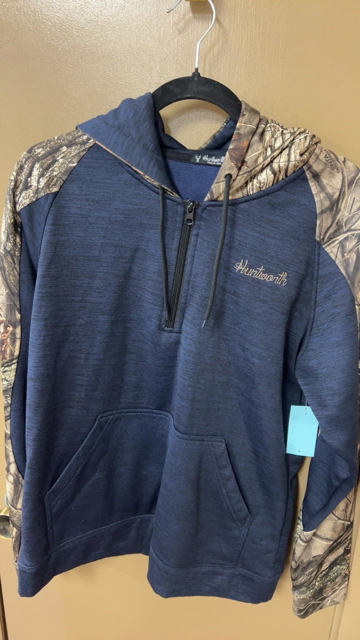 Hunterworth Hoodie MENS MEDIUM Navy blue