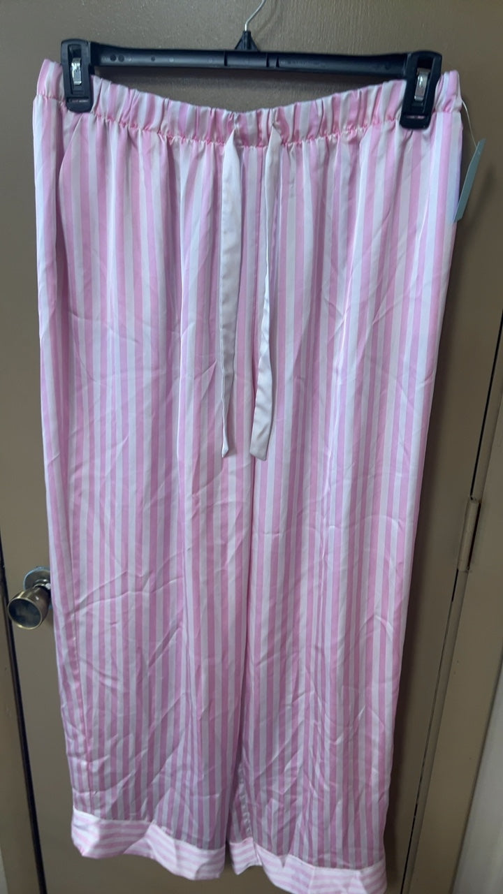 Pajama Set Large Pink and White