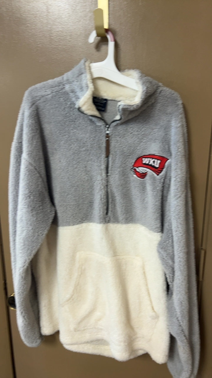 WKU Sweater Large Gray and cream