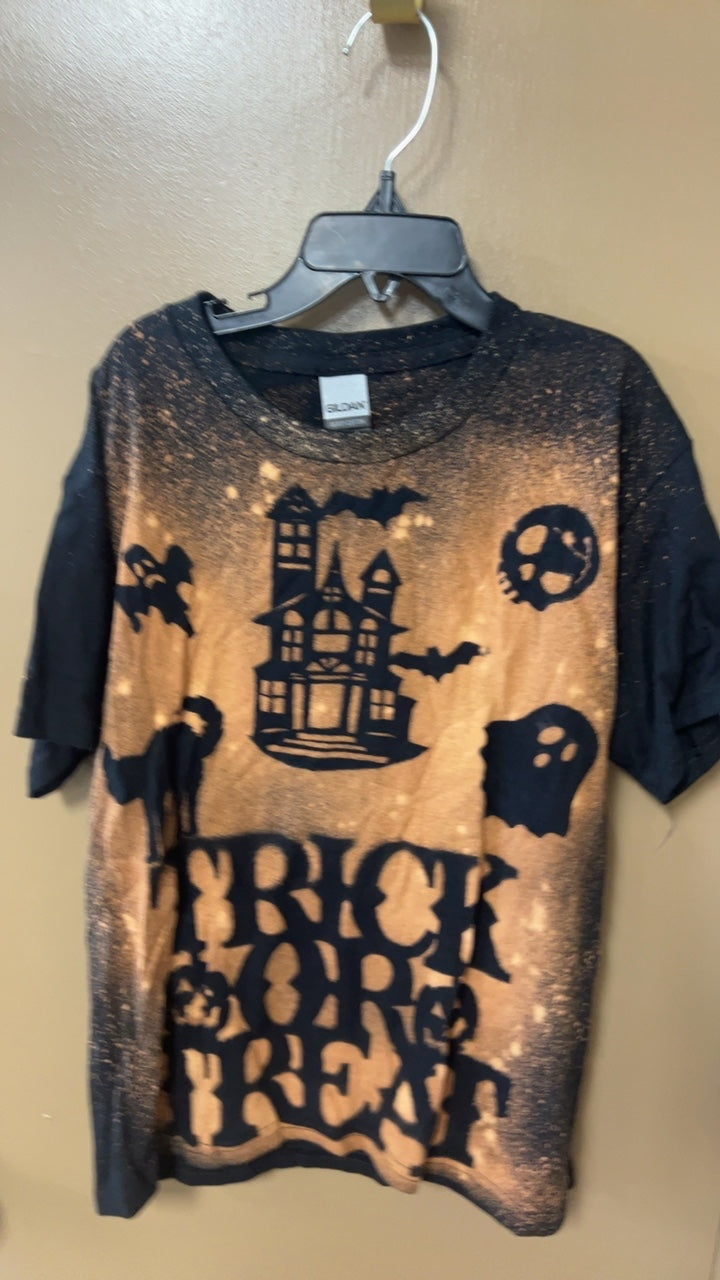 SILAN T-Shirt YOUTH SMALL Black and orange
