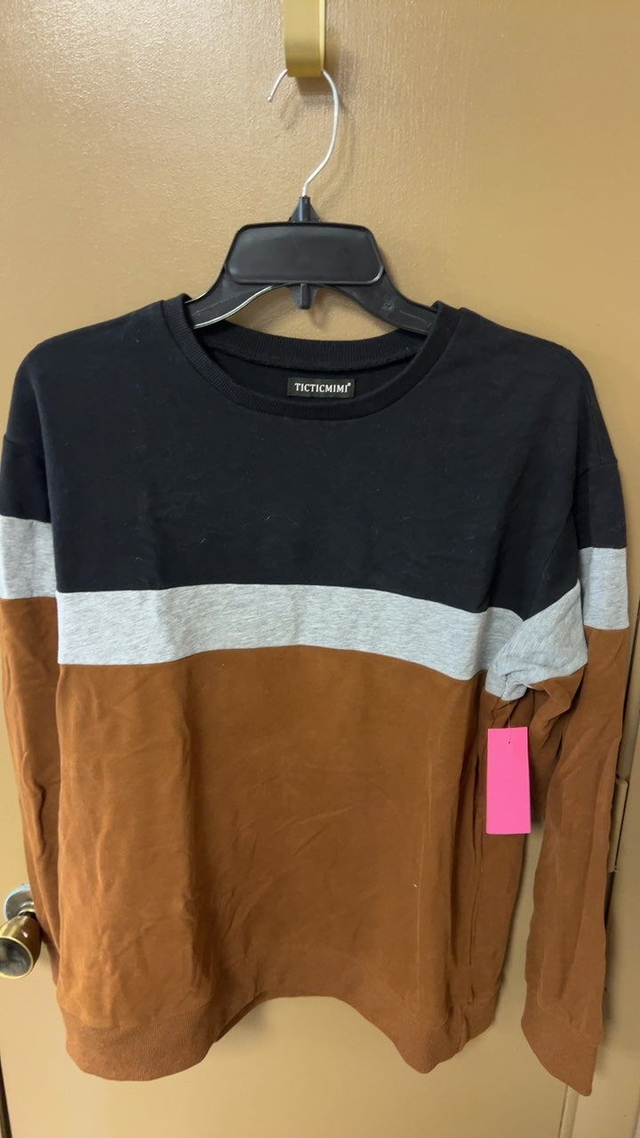 TICTICMIMI Sweatshirt Medium Multicolor (Black, Grey, Brown)