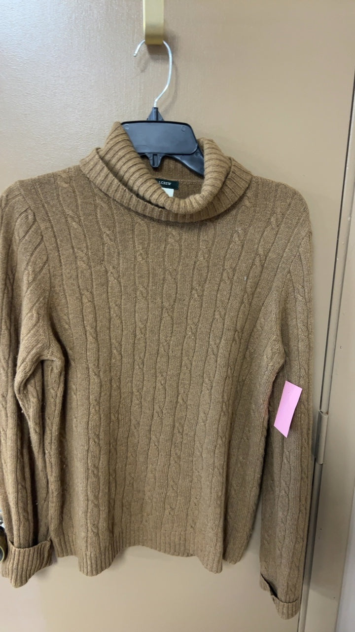 J Crew Turtleneck Sweater Large Beige