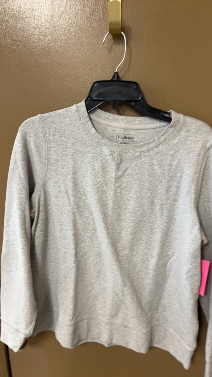 L.L.Bean Sweatshirt Medium Light Gray