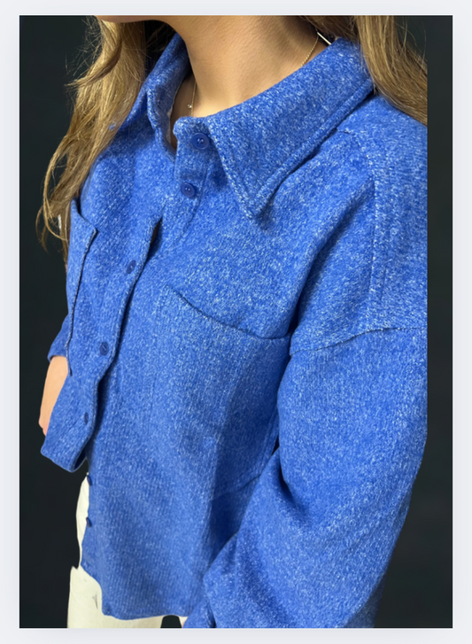 Go Bears Royal Blue Shacket