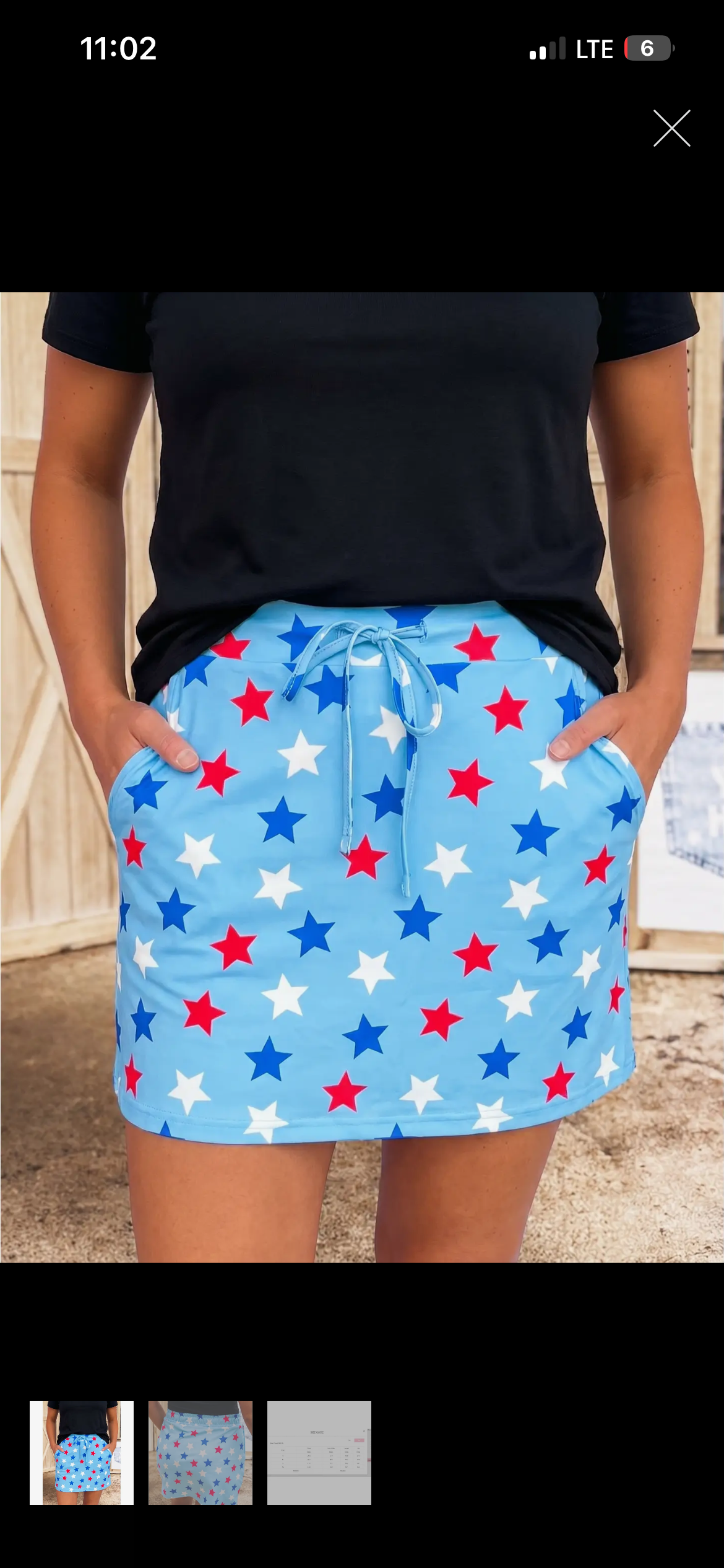 Star-Spangled Skort
