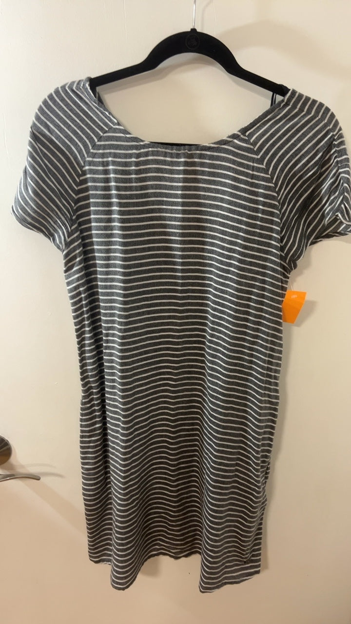 Roxy Dress Medium Grey and White