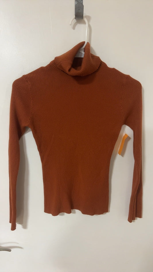 SHEIN Turtleneck Sweater Small Burnt Orange