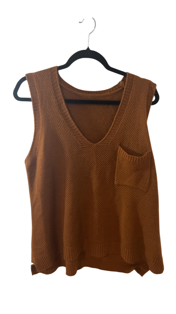 SHEIN Tank top 1XL Brown