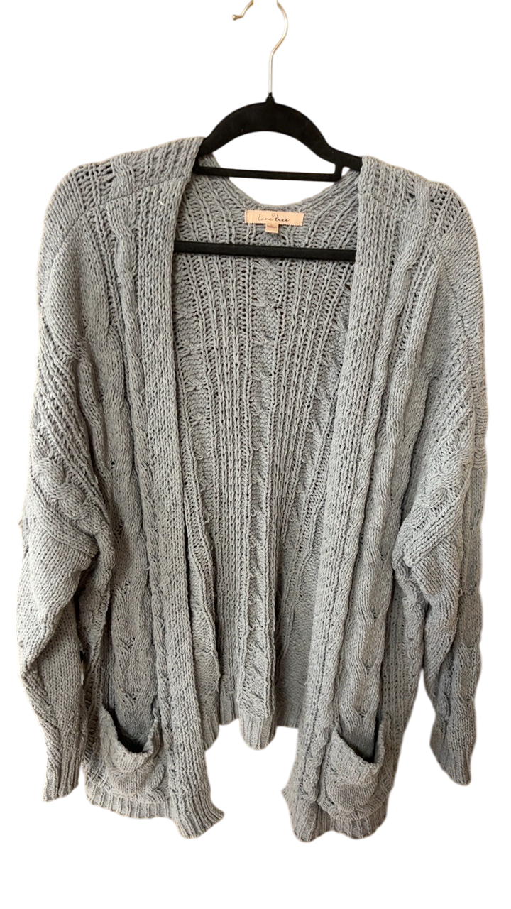 Boutique Cardigan Large Gray
