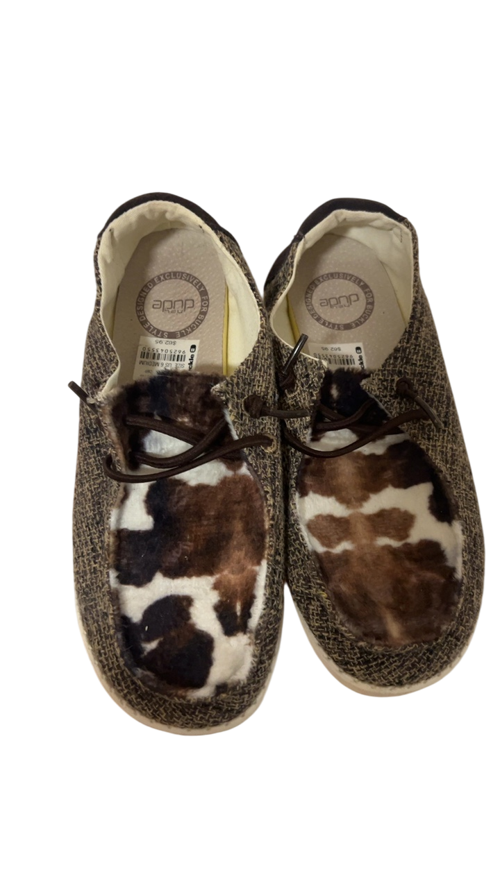 Hey Dude Sneakers 6 Brown, White and Black