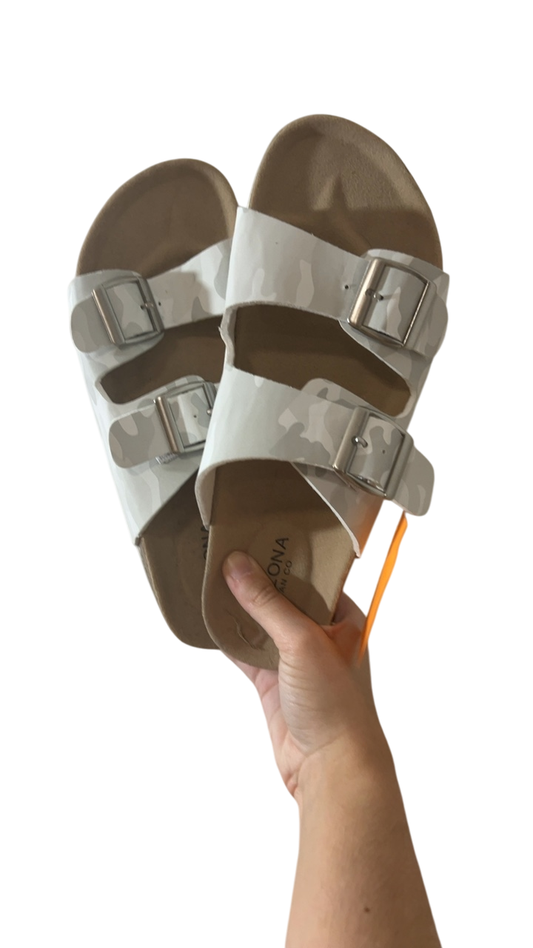Arizona Sandals 7 Camouflage pattern (mainly beige and white)